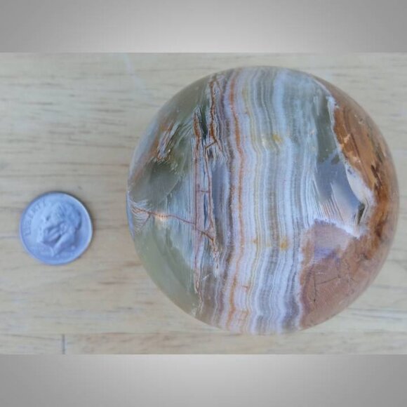 ❤️ 50mm green onyx SPHERE 06 balance CLARITY - Picture 6 of 7